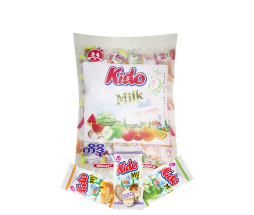 Picture of KIDO MILK BALL FRUITY JELLY CANDY 160G-PCS
