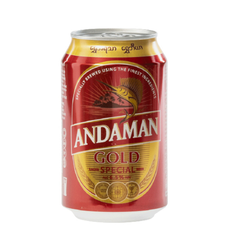 ANDAMAN GOLD BEER 6.5% 330ML (RED)-CAN၏ ဓာတ်ပုံ